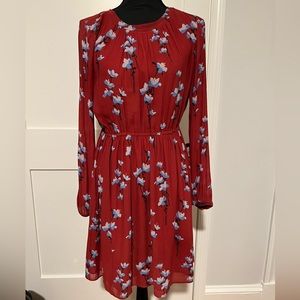Floral Mid-length Dress
